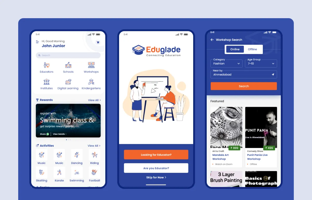 Eduglade Application