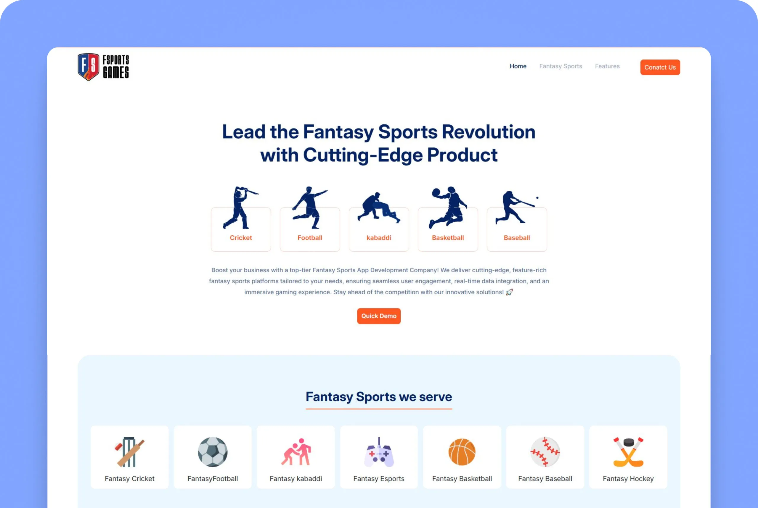 fantasy sports product